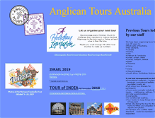 Tablet Screenshot of anglicantours.com.au